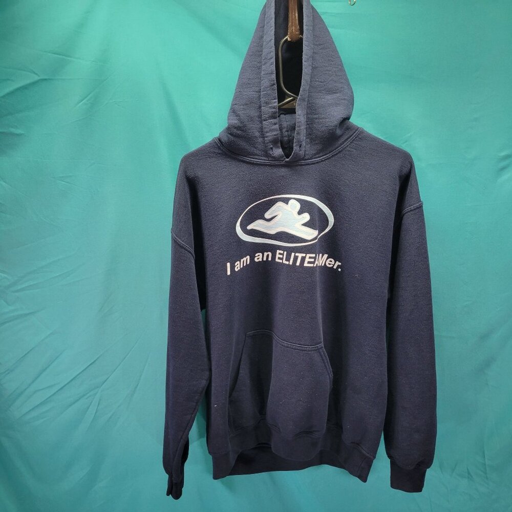 Gildan Hooded Sweatshirt "I Am An ELITEIMER" Print Size M
